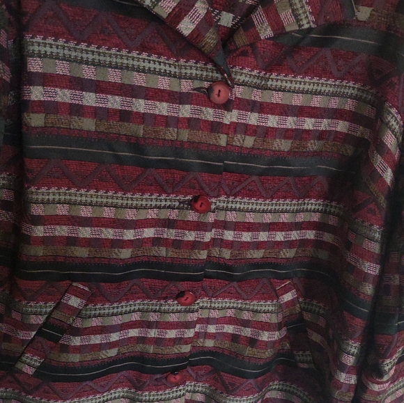 Sag Harbor Printed Blazer Jacket Size 16W - Picture 12 of 12